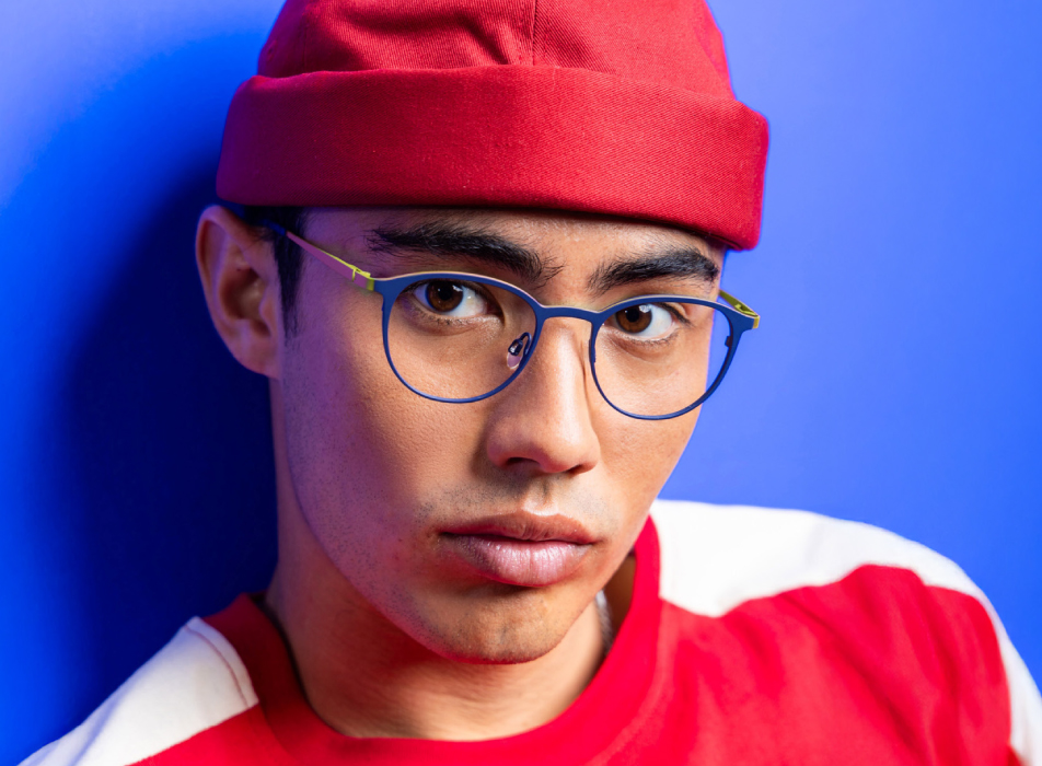 Bevel lightweight titanium eye wear